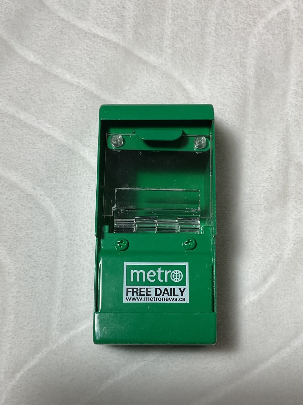 Miniature metro newspaper box